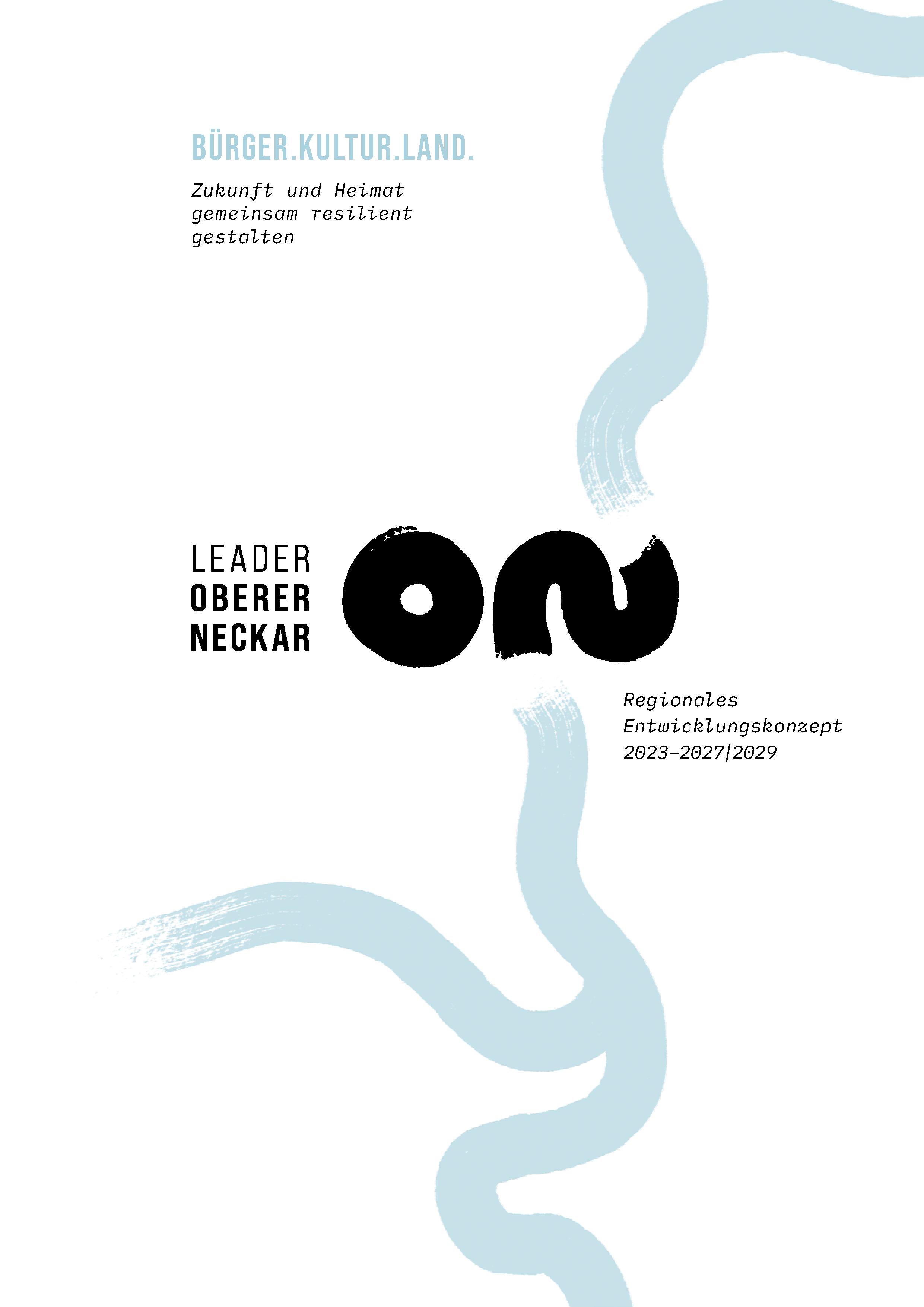 Titelbild des Regionalen Entwicklungskonzepts der LEADER-Aktionsgruppe Oberer Neckar