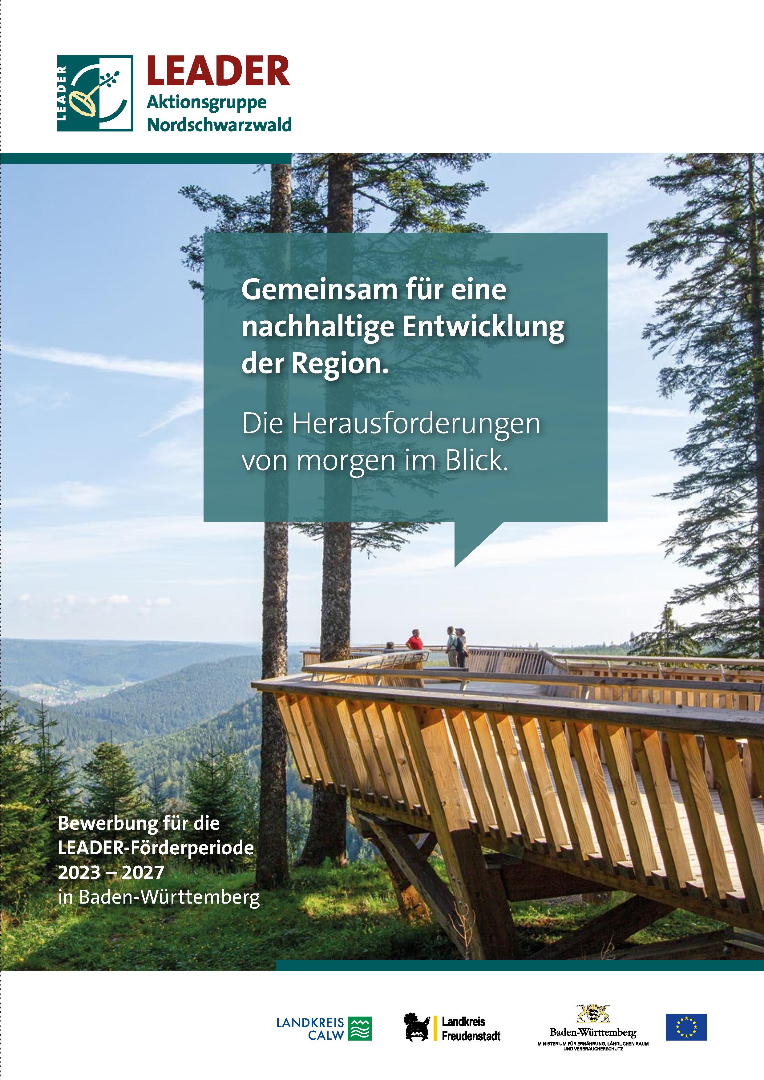 Titelbild des Regionalen Entwicklungskonzepts der LEADER-Aktionsgruppe Nordschwarzwald