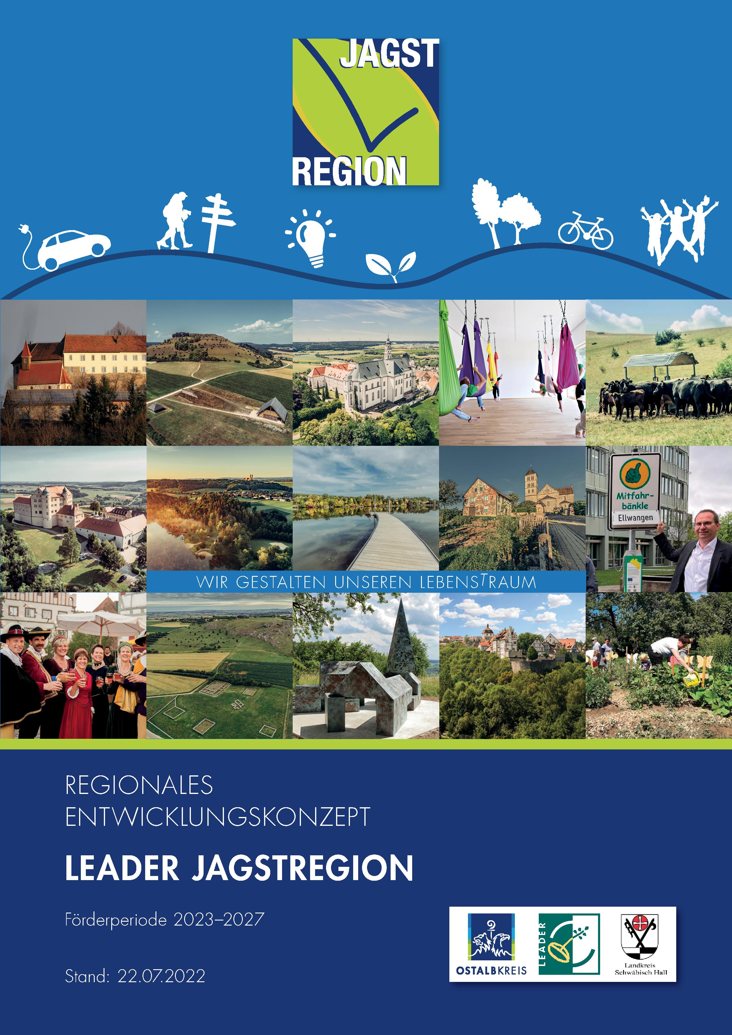 Titelbild des Regionalen Entwicklungskonzepts der LEADER-Aktionsgruppe Jagstregion